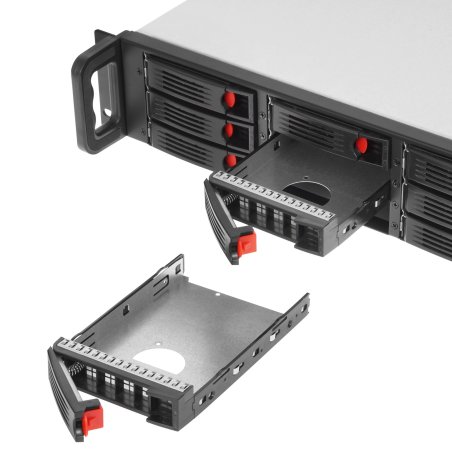 Серверный корпус ExeGate Pro EX285224RUS 2U650-HS09 (RM 19", высота 2U, глубина 650, БП 2U-600ADS, 9xHotSwap, 2*USB)