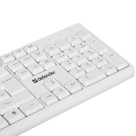 Клавиатура проводная Defender GK-172, USB, белый