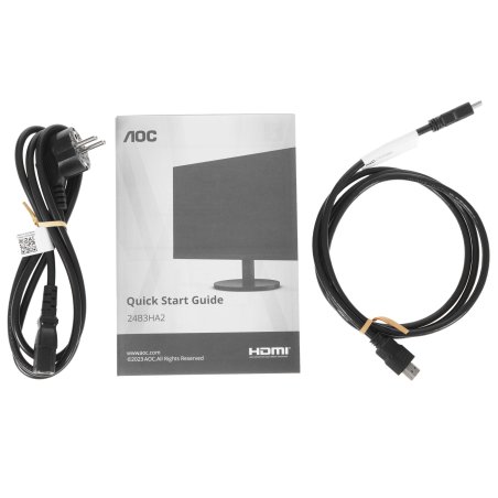 Монитор 23.8" AOC 24B3HA2 IPS 1920x1080, 100 Гц, 4 мс, 16:9, 250 кд/м2, 1xHDMI, 1xVGA, черный