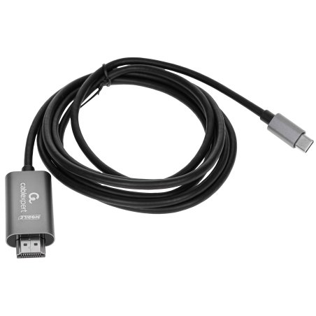 Кабель-переходник Cablexpert CCB-A-CM-HDMI-1.8M с Type-C на HDMI v2.0, Mobile, 1.8м, черный, корбка
