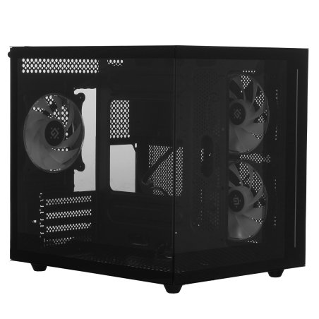 Компьютерный корпус Defender NovaCube черный,mATX,3fan,switchM/BSynс