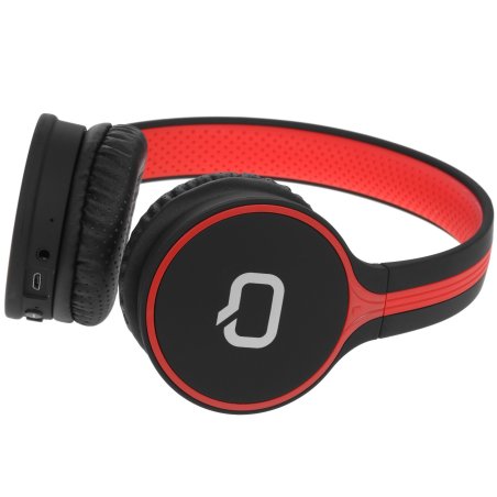 Наушники Qumo Accord 3 (BT-0020) черный/красныйнакладные Bluetooth 4.2300мА-чдо 6х часов в режиме разговора