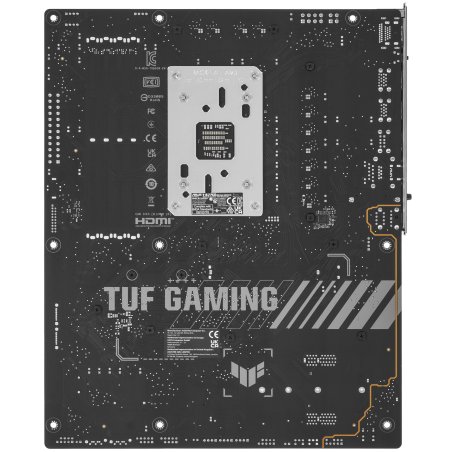 Материнская плата ASUS TUF Gaming B850-E WiFi, AM5, AMD B850, 4xDDR5, 4xSATA, 3xM.2, 1xPCIe 5.0 x16, 1xPCIe 4.0 x16, 1xPCIe x1, 1xDP, 1xHDMI, 2xUSB-C (1x10Gbps, 1x20Gbps), 3xUSB-A 5Gbps, 3xUSB-A 2.0, 1x2.5Gb LAN, Wi-Fi 6E, Bluetooth 5.3, 3x3.5 мм, 7.1, AT