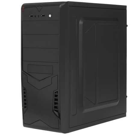 Компьютерный корпус Miditower ExeGate EX280386RUS CP-604 Black, ATX, (CP350W, 80мм), 2*USB, Audio