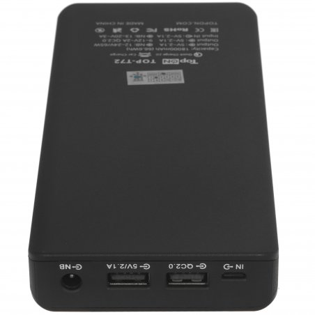 Портативный аккумулятор TopON TOP-X38PRO 38000mAh QC3.0/PD3.0 160W 3A черный/оранжевый (103362)