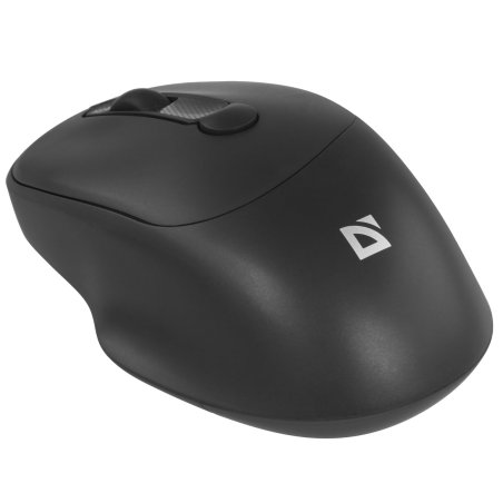 Мышь беспроводная Defender Feam MM-296 черный, 1600 dpi, радиоканал, USB, кнопки - 4