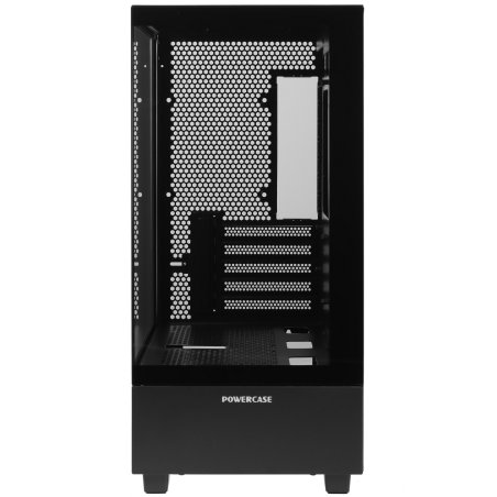 Компьютерный корпус Powercase Vision Micro M, Tempered Glass, черный, mATX (CVMMB-L0)