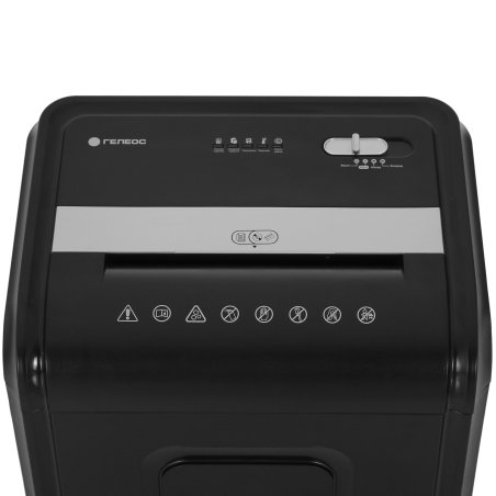 Шредер Heleos УМ32-4 черный/серебристый (секр.P-4) фрагменты 28лист. 32лтр. скрепки скобы пл.карты CD