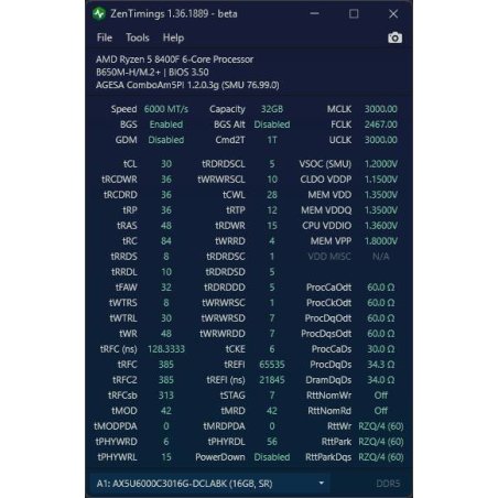 Оперативная память XPG Lancer, DDR5, 32Gb (2x16Gb), 6000MHz, CL30, DIMM, с радиаторами, черный