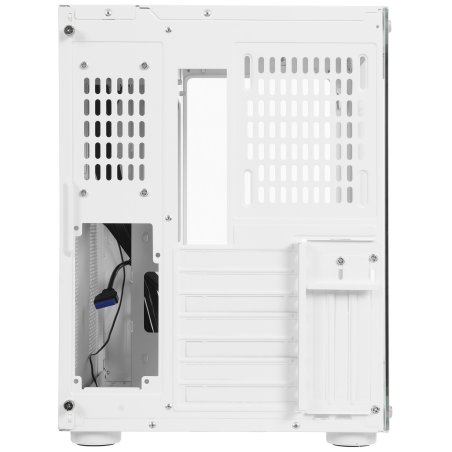 Компьютерный корпус Ginzzu V560 RGb подсветка, закаленное стекло 1*USB 3.0,1*USB 2.0, AU белый ATX