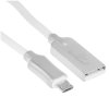 Кабель USB2.0 Cablexpert CC-P-mUSB02W-1.8M, AM/microB, серия Platinum, длина 1.8м, белый, блистер