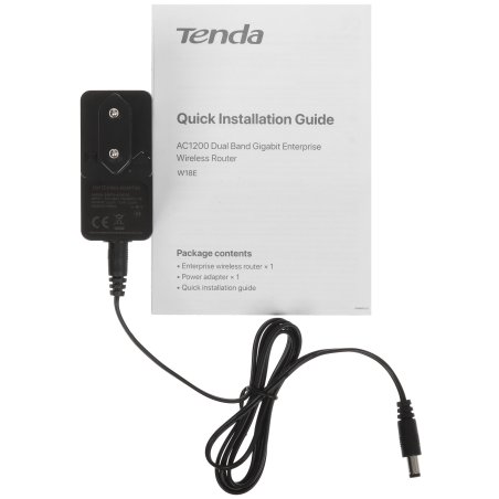 Гигабитный беспроводной маршрутизатор Tenda W18E точки доступа AC1200, до 300 Мбит/с на 2,4 ГГц + до 867 Мбит/с на 5 ГГц