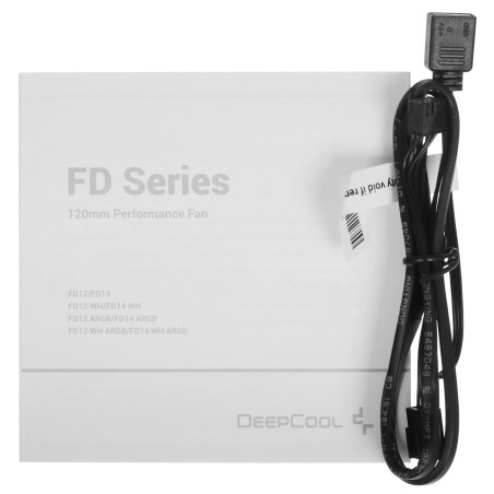 Вентилятор для корпуса DEEPCOOL FD14 черный, 140 мм, 1650 об/мин, 25.6 дБ, 4 pin