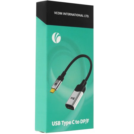 Адаптер USB 3.1 Type-Cm --> DP A(f) 8K@60Hz, 0.15m,Alum,VCOM