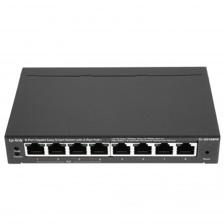Коммутатор TP-Link SMB TL-SG108PE Easy Smart гигабитный 8-портовый коммутатор с 4 портами PoE