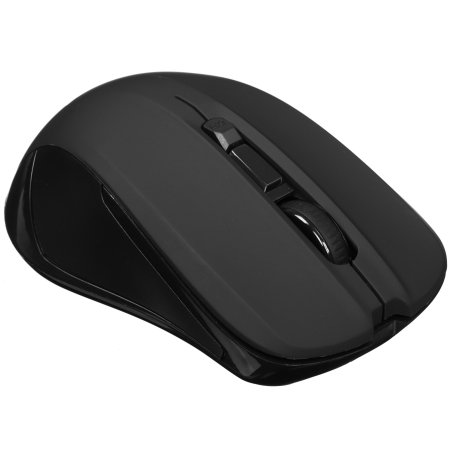 Мышь беспроводная HIPER HOMW-101-BT черный, 1600 dpi, радиоканал, USB, кнопки - 4