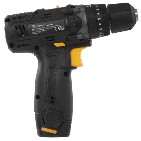 Дрель-шуруповерт аккумуляторная Deko GCD12DU, 12В, 1 АКБ, Ударная