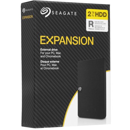 Внешний HDD 2.5" Seagate Expansion, 2TB, USB 3.2 Gen 1 Type-A, 5400 rpm, черный