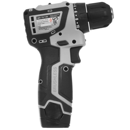 Дрель-шуруповерт аккумуляторная ИНТЕРСКОЛ ДА-10/12В 687.2.2.70, 12 В, 2 А·ч, аккумуляторная