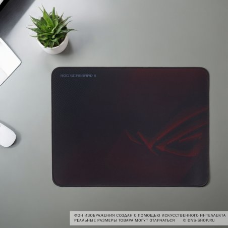 Игровой коврик для мыши ASUS ROG Scabbard II medium (360 x 260 x 3 мм, резина, тканый материал, cиликон, 90MP02H0-BPUA00)