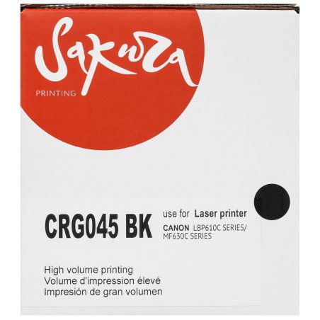 Картридж лазерный Sakura CRG045BK для Canon i-SENSYS LBP-610C, MF-630C, черный, 1 400к.