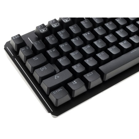 Клавиатура проводная A4 B975 механическая черный USB Gamer LED (подставка для запястий)