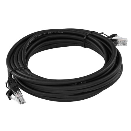 Патч-корд U/UTP Rexant CAT 5e, RJ45-RJ45, 26AWG, ZH нг(А)-HF, черный, 5м