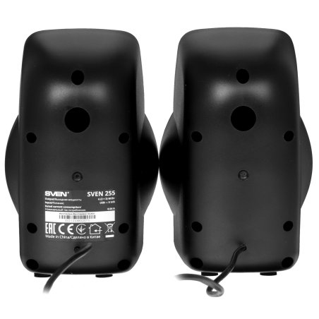 Акустическая система Sven 255 (2x3W, RGb подсветка, USB) черная