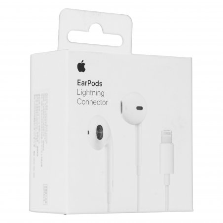 Проводные наушники Apple EarPods белый, вкладыши, (Lightning), встроенный микрофон