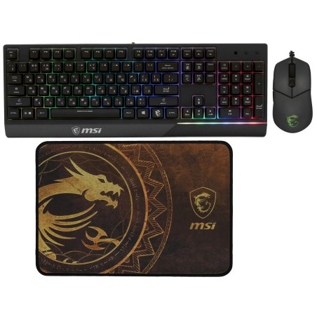 Клавиатура MSI Vigor GK30 проводная, USB Type-A, чёрный
