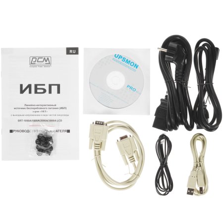 Источник бесперебойного питания Powercom Smart King RT SRT-3000A LCD 2700Вт 3000ВА черный