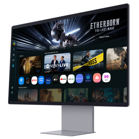 Монитор 32" Samsung Odyssey OLED G8 LS32FM902SIXCI OLED 3840x2160, 165 Гц, 0.03 мс, 16:9, 250 кд/м², HDMI 2.1, DP 1.4, USB-C (90 Вт), 2xUSB 3.0, 3.5 Jack, динамики (2x5 Вт), веб-камера (12 Мп), HDR10+, DisplayHDR True черный 400, FreeSync Premium Pro, гра