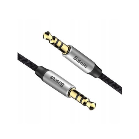 Кабель Baseus CAM30-CS1 Yiven Audio Cable M30 AUX 3.5мм (M) to AUX 3.5мм (M) 1.5m Silver+Black
