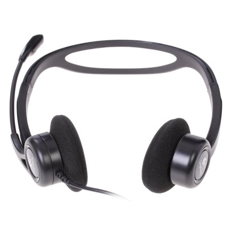 Наушники с микрофоном Logitech 960 черный 2.4м накладные оголовье (981-000100)