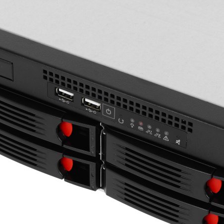 Серверный корпус ExeGate Pro 2U550-HS08 <RM 19", высота 2U, глубина 550, БП 550ADS, 8xHotSwap, USB>