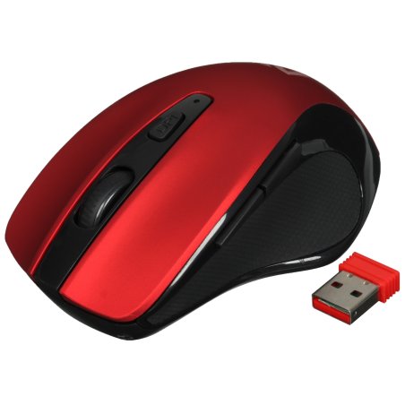 Мышь беспроводная Defender Prime MB-053 красный, 1600 dpi, радиоканал, USB, кнопки - 6