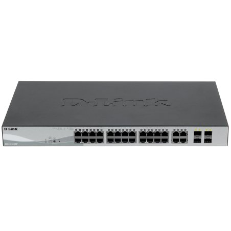 Коммутатор DGS-1210-28P/F5A Настраиваемый L2 PoE-коммутатор, 24x1000Base-T, 4хCombo 1000Base-T/SFP