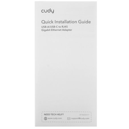 Сетевой адаптер Gigabit Ethernet Cudy UE10A USB 3.0