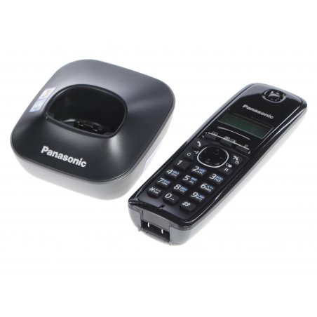 Телефон беспроводной (DECT) Panasonic KX-TG1611RUH (серый) АОН, Caller ID,12 мелодий звонка,подсветка дисплея,поиск трубки