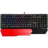 Клавиатура проводная A4 B975 механическая черный USB Gamer LED (подставка для запястий)