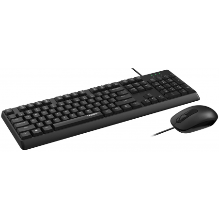 Комплект клавиатура+мышь Rapoo X1500 беспроводной, USB, 1200 DPI, чёрный