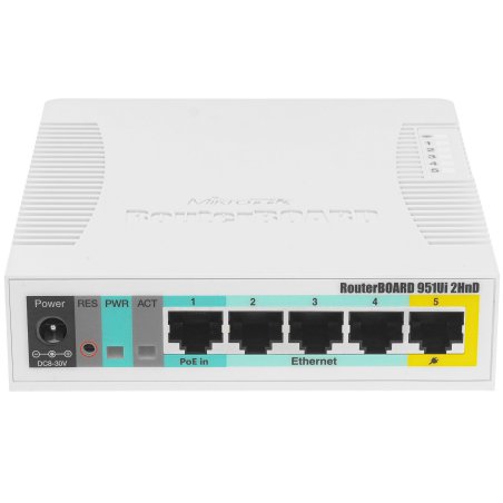 Роутер беспроводной MikroTik RB951UI-2HND N300 10/100BASE-TX белый