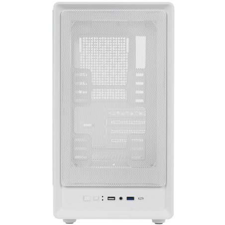 Компьютерный корпус Ginzzu A390 белый Window RGb подсветка 1*USB 3.0, 2*USB 2.0, AU