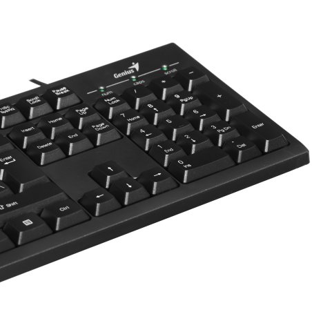 Клавиатура проводная Wired multimedia keyboard Genius SmartKB-100, USB, 104 buttons + SmartGenius button, 12 programable keys, App support, classic form, cable 1.5 m., black color