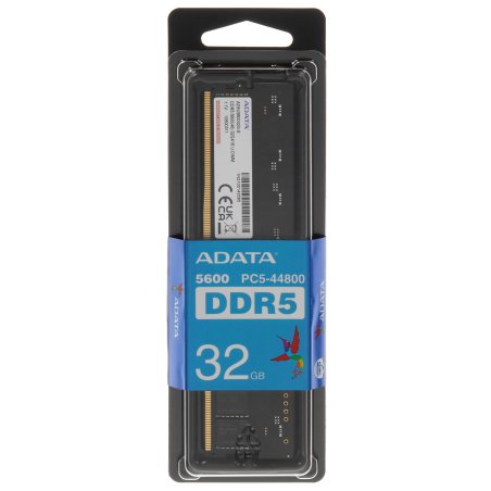 Оперативная память ADATA, DDR5, 32Gb (1x32 Gb), 5600 MHz, CL46, DIMM