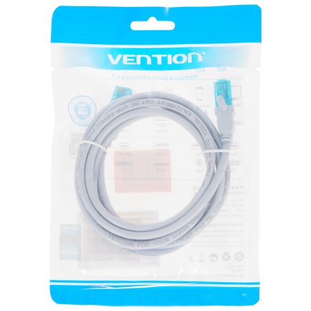 Патч-корд Vention прямой UTP cat.5е, RJ45 - 2м. Серый VAP-A10-S200
