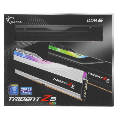 Оперативная память DDR5 G.SKILL TRIDENT Z5 RGb 32Gb (2x16Gb) 6000MHz CL30 (30-40-40-96) 1.35V / F5-6000J3040F16GX2-TZ5RK / Black