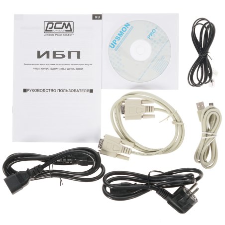 Источник бесперебойного питания Powercom King Pro RM KIN-1500AP RM 900Вт 1500ВА черный