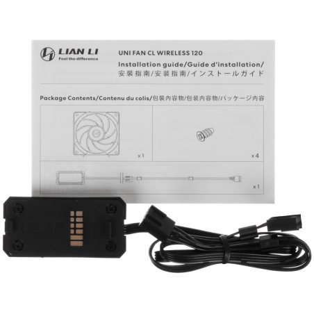 Вентилятор для корпуса Lian-Li Uni Fan CL Wireless 120 ARGB 124х120x28 черный 4-pin 29.8дБ (G99.12CL1W1B.R0) Ret