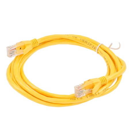 Патч-корд UTP кат.5e, 2м ExeGate желтый